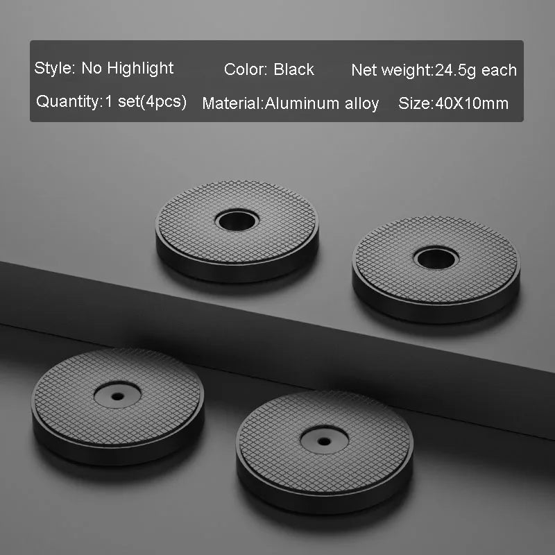 4pcs HiFi Audio Speaker Amplifier CD Player Aluminum Alloy Shock Absorber Foot Pad Damping Feet Chassis Stand Isolation Spike