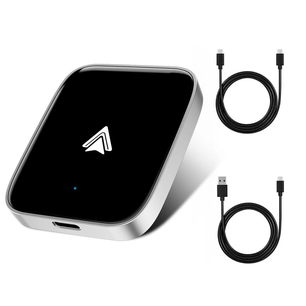 2025 NEW 2in1 Wired To Wireless CarPlay Mini Box Android Auto Adapter Smart box BlueTooth WiFi Connect Plug&Play Universal Mini
