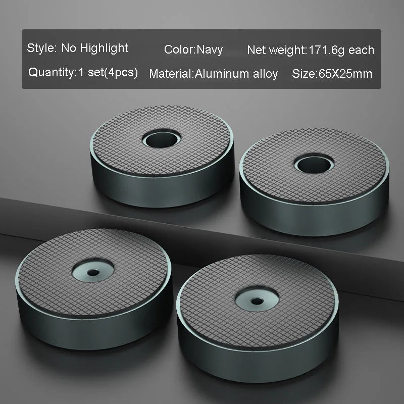 4pcs HiFi Audio Speaker Amplifier CD Player Aluminum Alloy Shock Absorber Foot Pad Damping Feet Chassis Stand Isolation Spike
