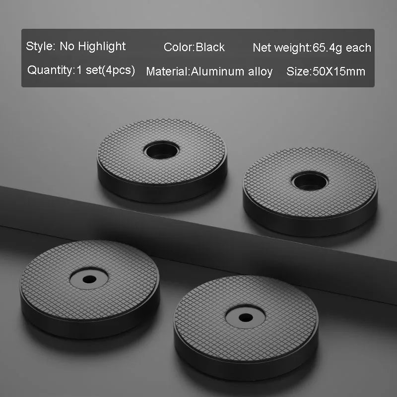 4pcs HiFi Audio Speaker Amplifier CD Player Aluminum Alloy Shock Absorber Foot Pad Damping Feet Chassis Stand Isolation Spike