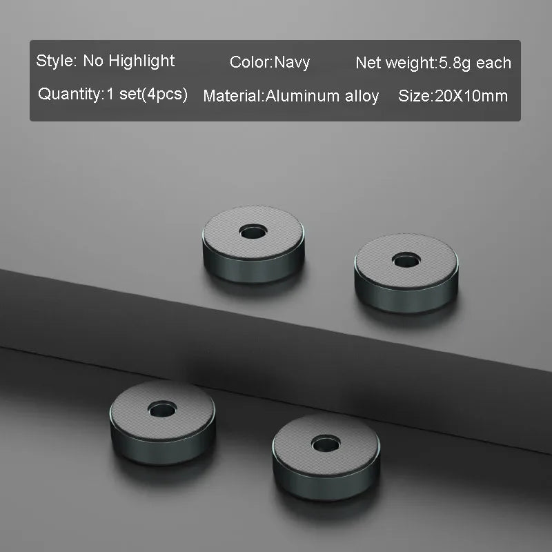 4pcs HiFi Audio Speaker Amplifier CD Player Aluminum Alloy Shock Absorber Foot Pad Damping Feet Chassis Stand Isolation Spike