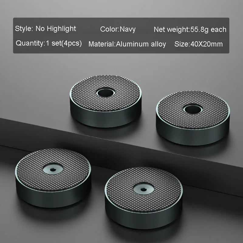 4pcs HiFi Audio Speaker Amplifier CD Player Aluminum Alloy Shock Absorber Foot Pad Damping Feet Chassis Stand Isolation Spike