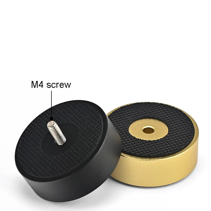 4pcs HiFi Audio Speaker Amplifier CD Player Aluminum Alloy Shock Absorber Foot Pad Damping Feet Chassis Stand Isolation Spike