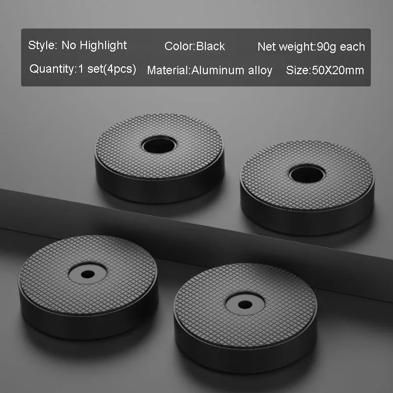 4pcs HiFi Audio Speaker Amplifier CD Player Aluminum Alloy Shock Absorber Foot Pad Damping Feet Chassis Stand Isolation Spike
