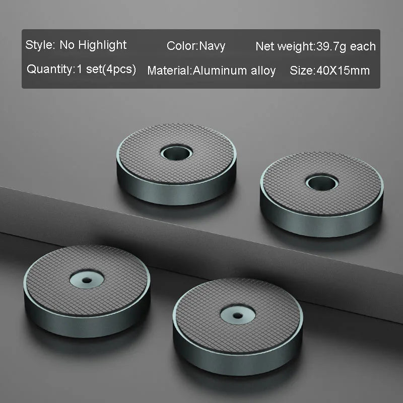 4pcs HiFi Audio Speaker Amplifier CD Player Aluminum Alloy Shock Absorber Foot Pad Damping Feet Chassis Stand Isolation Spike