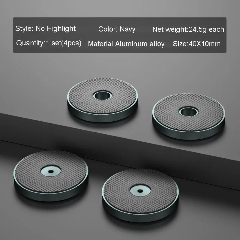 4pcs HiFi Audio Speaker Amplifier CD Player Aluminum Alloy Shock Absorber Foot Pad Damping Feet Chassis Stand Isolation Spike