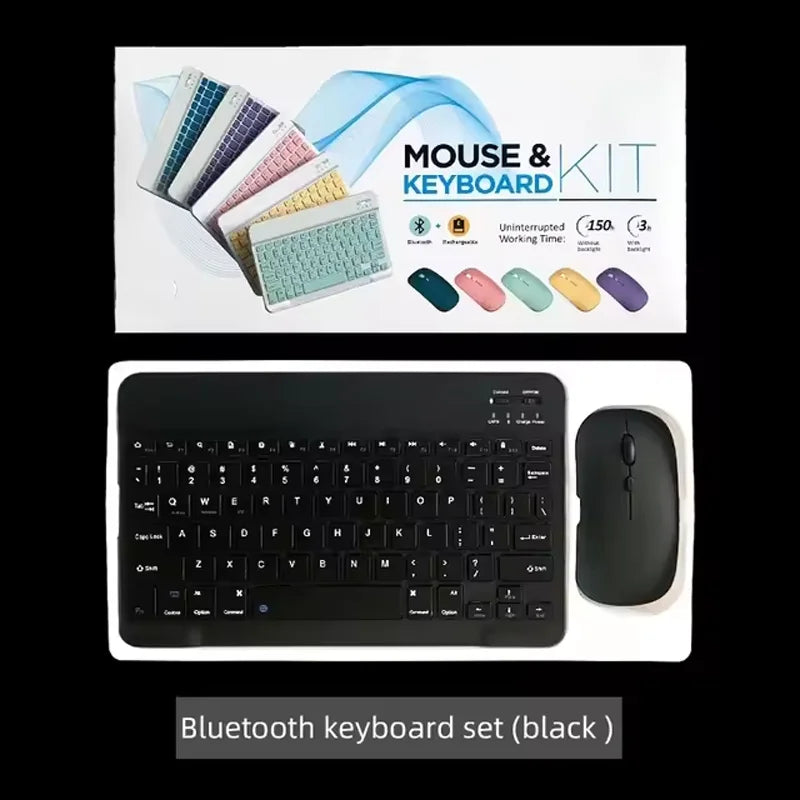 10 inch Bluetooth Wireless Keyboard Mobile Phone Tablet Keyboard And Mouse New Mini Bluetooth Keyboard Ipad Accessories Keyboard