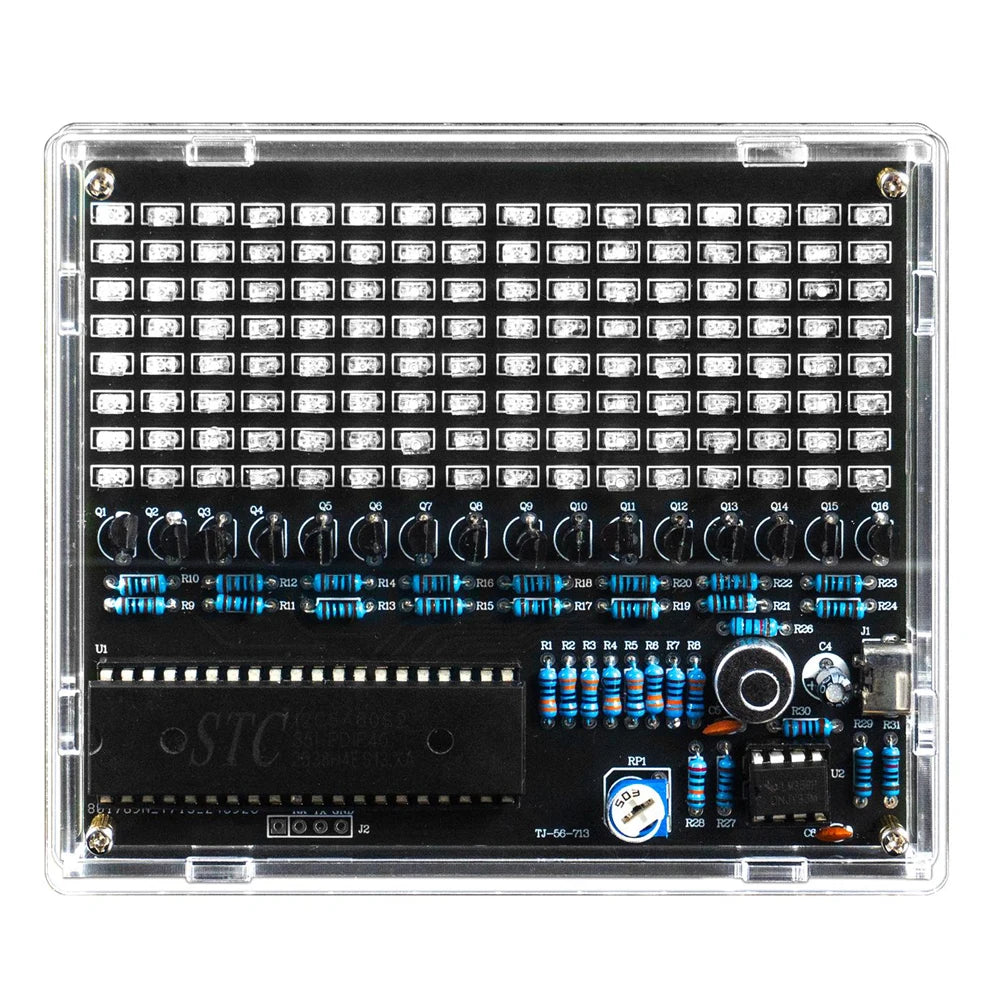 DIY LED Soldering Kit Sound-Control Melody Lamp Spectrum Electronic Fabrication Project Rhythm Lamp Display