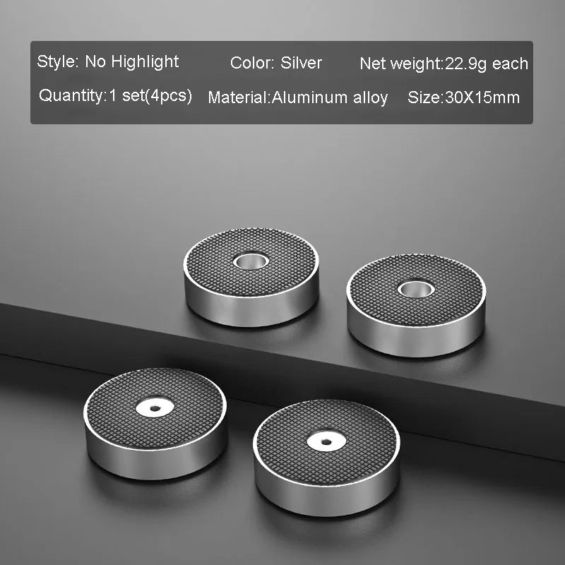 4pcs HiFi Audio Speaker Amplifier CD Player Aluminum Alloy Shock Absorber Foot Pad Damping Feet Chassis Stand Isolation Spike