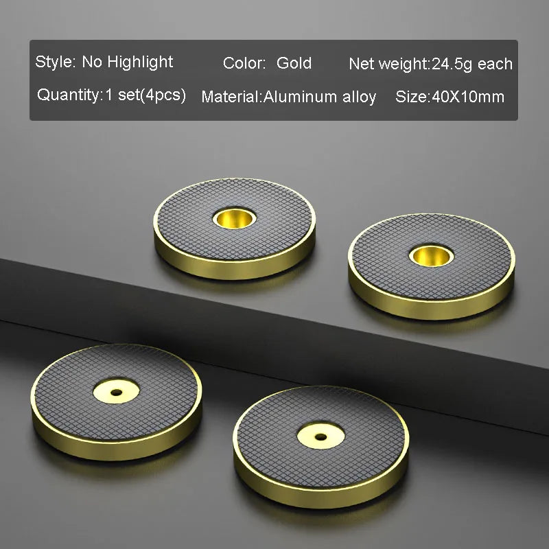 4pcs HiFi Audio Speaker Amplifier CD Player Aluminum Alloy Shock Absorber Foot Pad Damping Feet Chassis Stand Isolation Spike