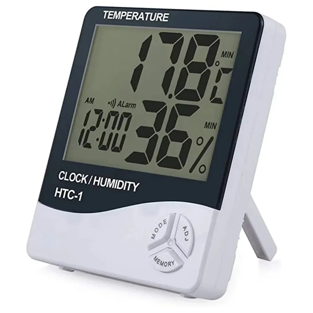 Digital Thermometer Hygrometer with Clock