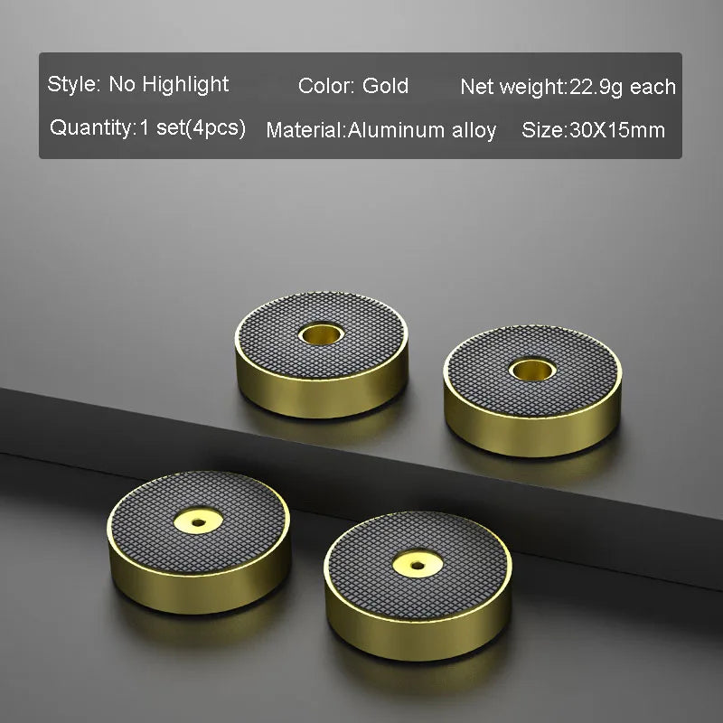 4pcs HiFi Audio Speaker Amplifier CD Player Aluminum Alloy Shock Absorber Foot Pad Damping Feet Chassis Stand Isolation Spike