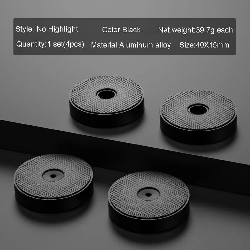 4pcs HiFi Audio Speaker Amplifier CD Player Aluminum Alloy Shock Absorber Foot Pad Damping Feet Chassis Stand Isolation Spike