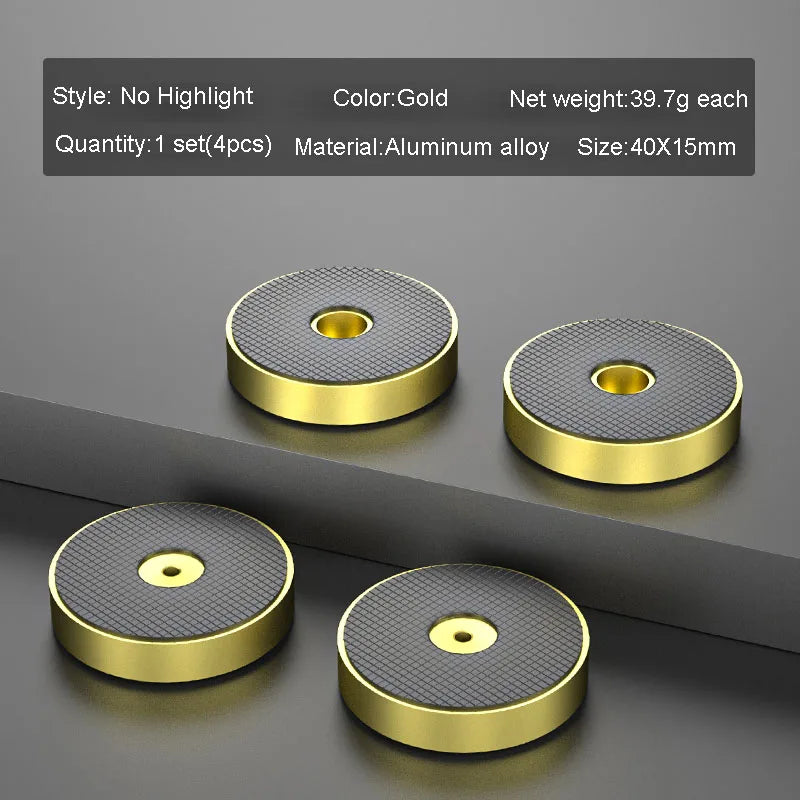 4pcs HiFi Audio Speaker Amplifier CD Player Aluminum Alloy Shock Absorber Foot Pad Damping Feet Chassis Stand Isolation Spike