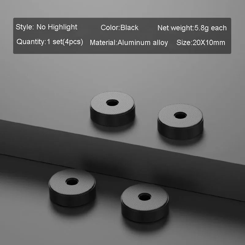 4pcs HiFi Audio Speaker Amplifier CD Player Aluminum Alloy Shock Absorber Foot Pad Damping Feet Chassis Stand Isolation Spike