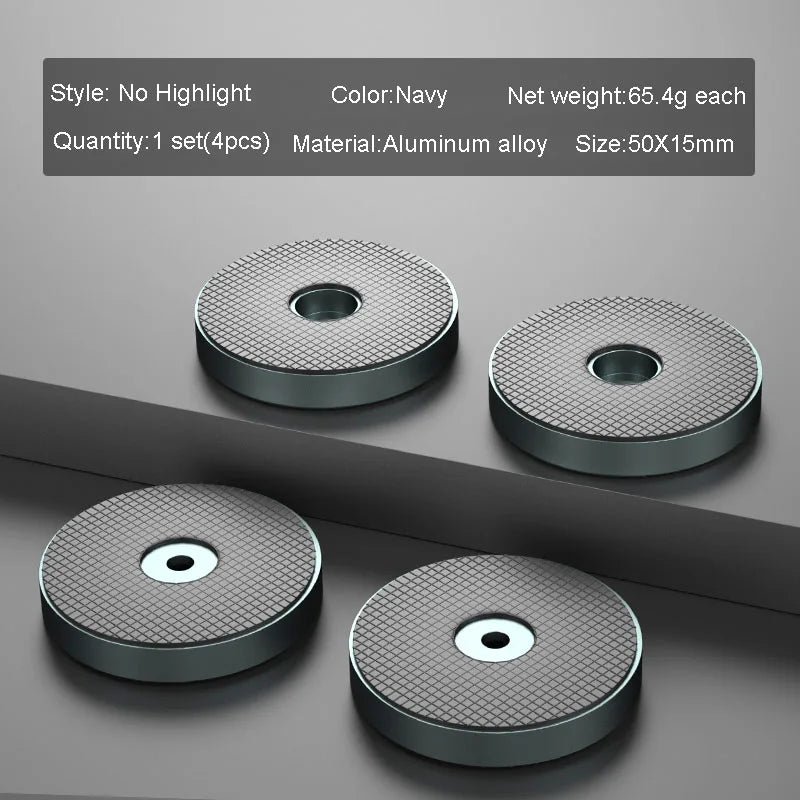 4pcs HiFi Audio Speaker Amplifier CD Player Aluminum Alloy Shock Absorber Foot Pad Damping Feet Chassis Stand Isolation Spike