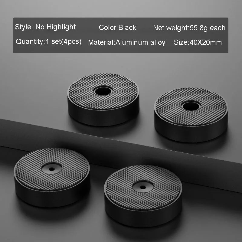 4pcs HiFi Audio Speaker Amplifier CD Player Aluminum Alloy Shock Absorber Foot Pad Damping Feet Chassis Stand Isolation Spike