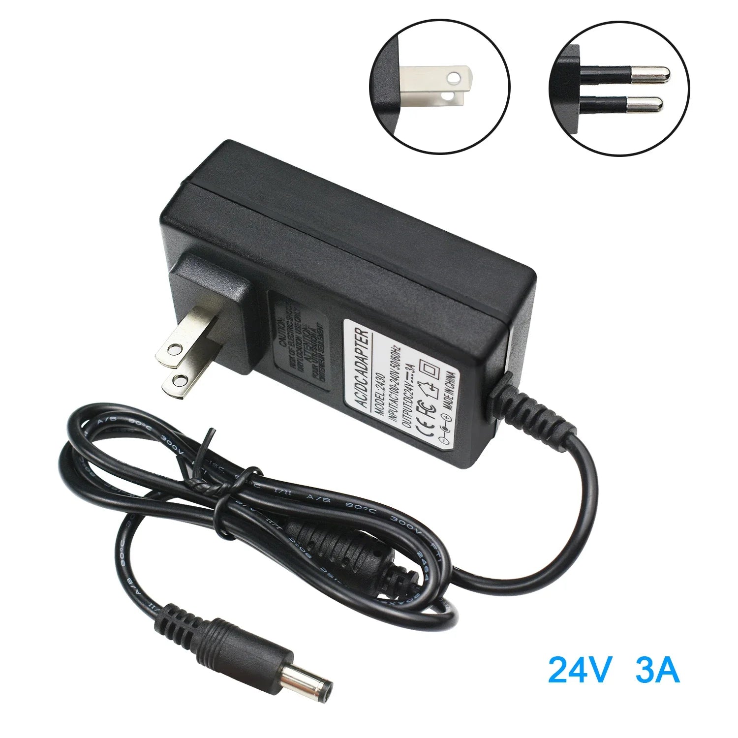 AC110-240V To DC 5V 9V 12V 24V 1A 2A 3A Universal Power Adapter 5.5*2.1/2.5mm EU US AU UK Supply Charger for LED Strip Light TV