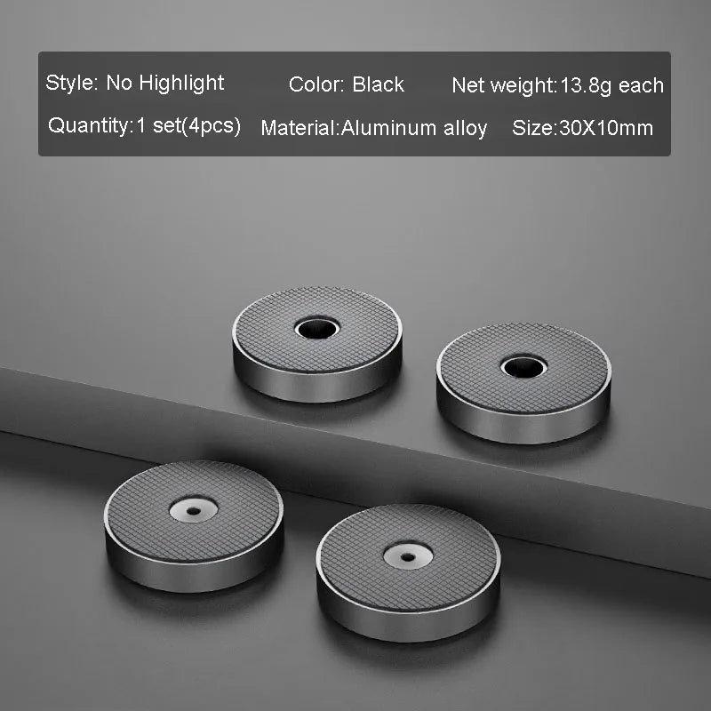 4pcs HiFi Audio Speaker Amplifier CD Player Aluminum Alloy Shock Absorber Foot Pad Damping Feet Chassis Stand Isolation Spike