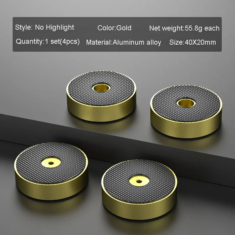4pcs HiFi Audio Speaker Amplifier CD Player Aluminum Alloy Shock Absorber Foot Pad Damping Feet Chassis Stand Isolation Spike