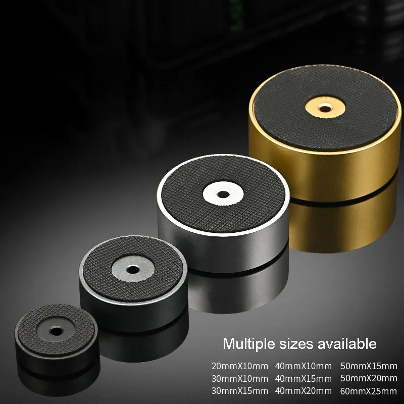 4pcs HiFi Audio Speaker Amplifier CD Player Aluminum Alloy Shock Absorber Foot Pad Damping Feet Chassis Stand Isolation Spike