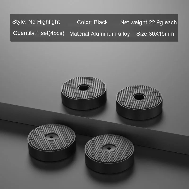 4pcs HiFi Audio Speaker Amplifier CD Player Aluminum Alloy Shock Absorber Foot Pad Damping Feet Chassis Stand Isolation Spike