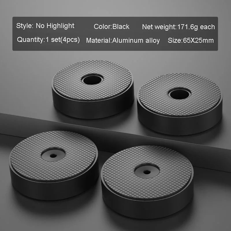 4pcs HiFi Audio Speaker Amplifier CD Player Aluminum Alloy Shock Absorber Foot Pad Damping Feet Chassis Stand Isolation Spike