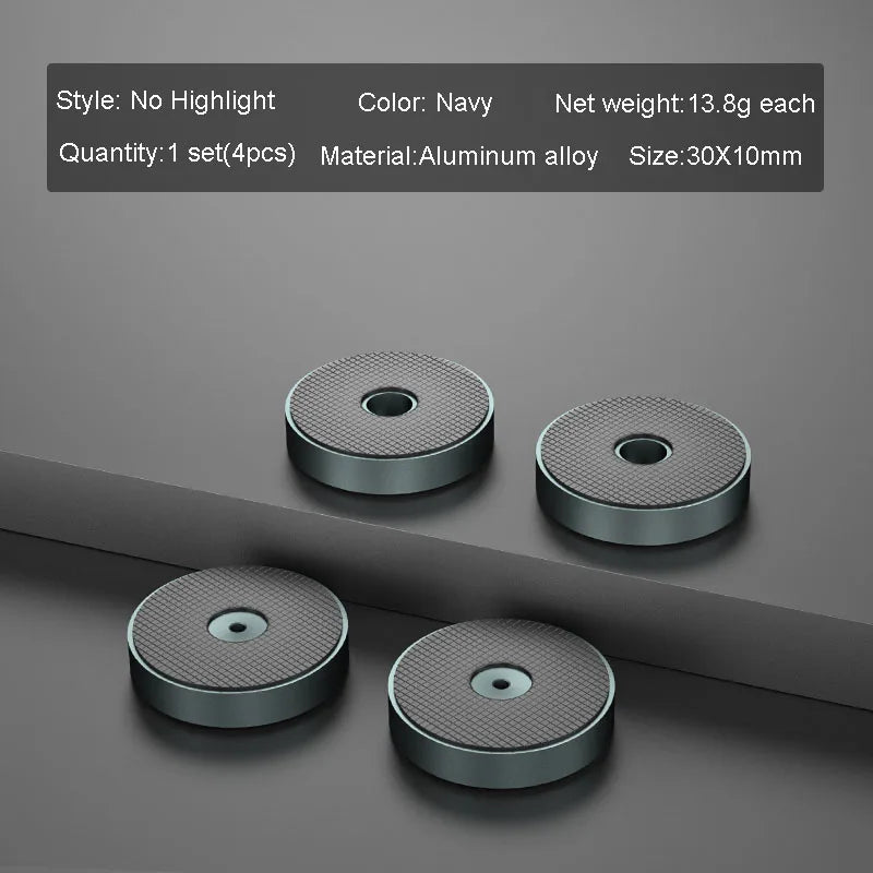 4pcs HiFi Audio Speaker Amplifier CD Player Aluminum Alloy Shock Absorber Foot Pad Damping Feet Chassis Stand Isolation Spike