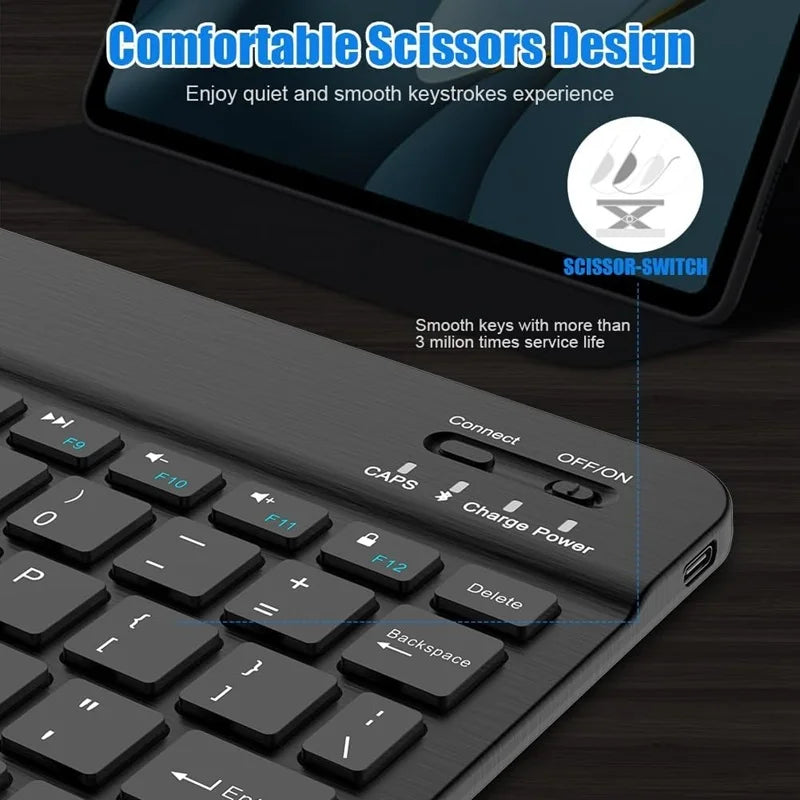 Bluetooth Wireless Keyboard Mini Keyboard For Laptop Tablet Phone Ipad Xiaomi Rechargeable Gaming Keyboard Android iOS Windows